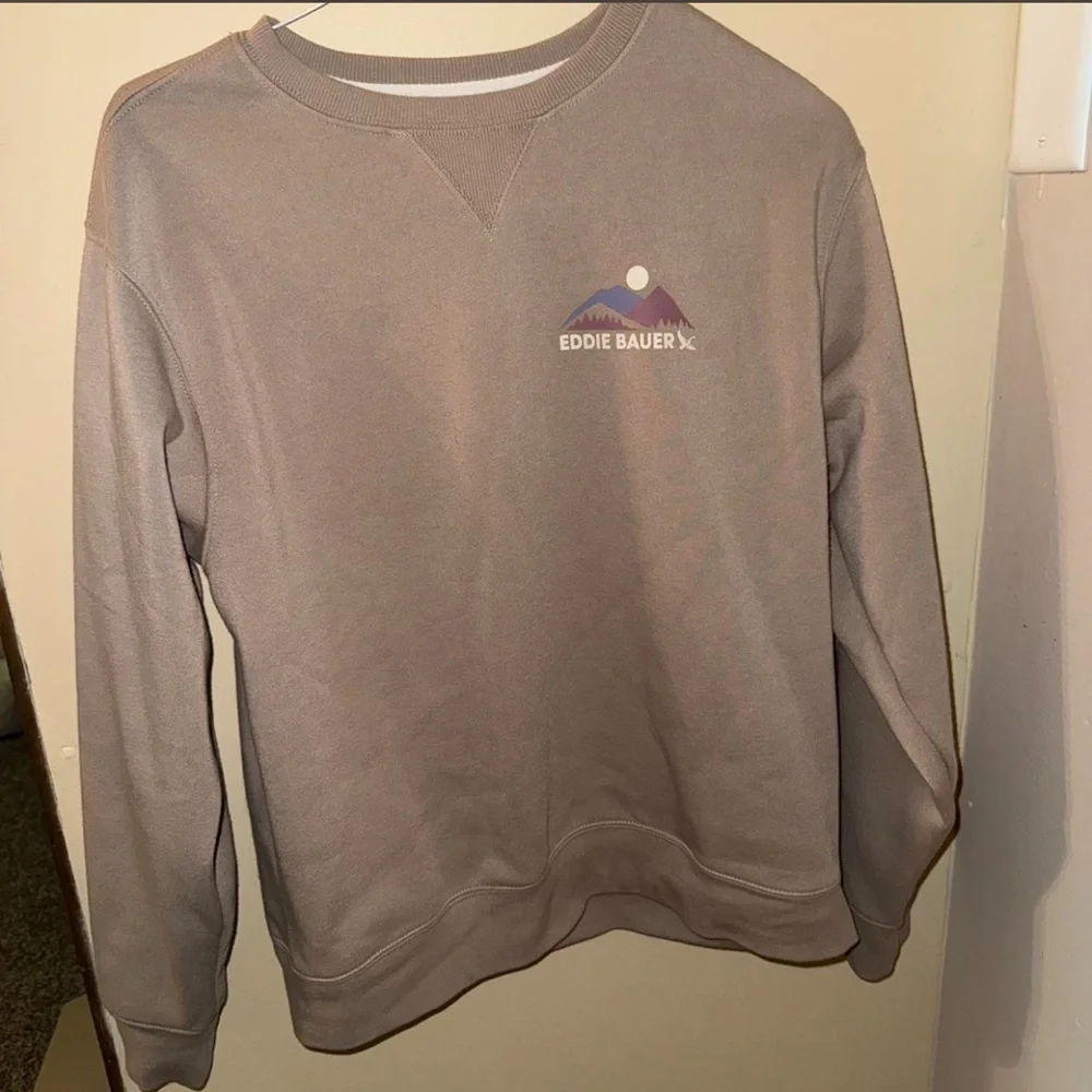 Eddie Bauer Taupe Adventure Crewneck Sweater - Picture 2 of 2